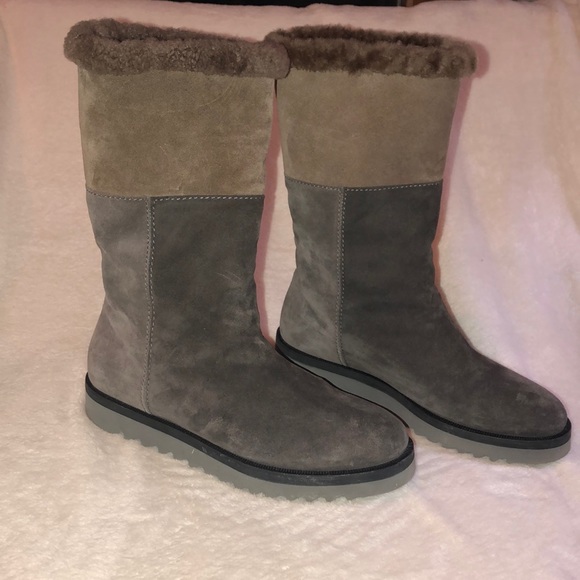 fleece lined suede boots